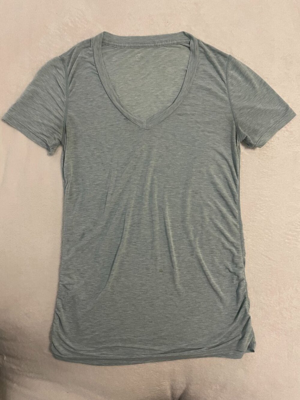 Light blue maternity tee